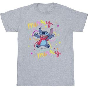 Li-cense Disney heren lilo & stitch vrolijk regenboog t-shirt