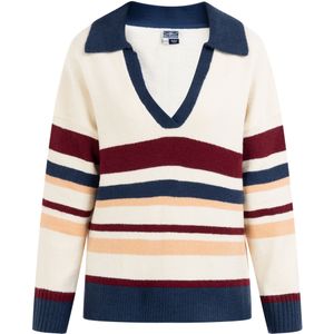 Dreimaster - Gebreide Trui - Wit - Dames - Viscosemix