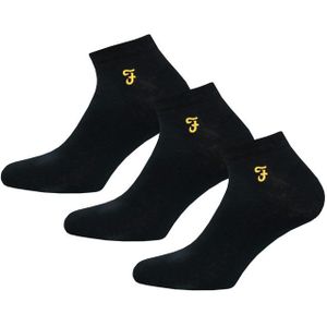 Farah - Sherrill - Huissokken - Zwart - Set van 3