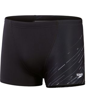 Heren Speedo Hyper Boom V-Cut Aquashort in Zwart Grijs