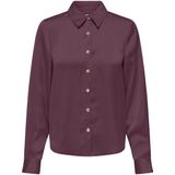 Only - Onlzora LS Satin Shirt WVN - Overhemd - Rood - Dames