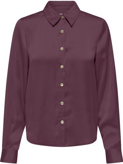 Only - Onlzora LS Satin Shirt WVN - Overhemd - Rood - Dames