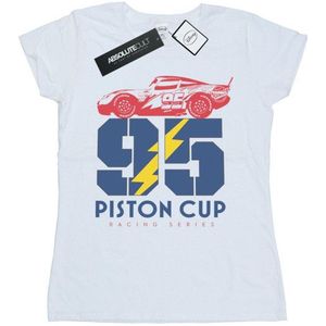 Li-cense Disney dames cars piston cup 95 katoenen t-shirt