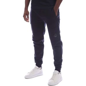 C.P. Company - Diagonal Raised Fleece Lens Sweatpants - Navy - Herenbroek
