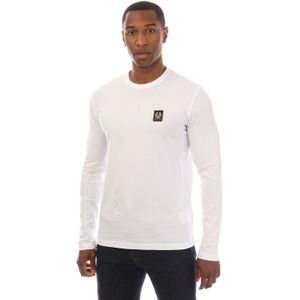 Belstaff - Cotton Jersey - T-shirt - Wit - Lange Mouwen