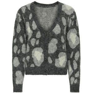 Onledelie Life Ls Jq Cardi V-hals KNT, Medium grijs (grey melange), XS
