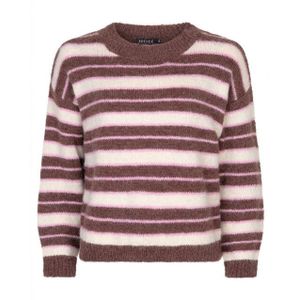 Ydence - Knitted Sweater Aria Cw2515 - Trui - Mocha/ecru