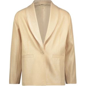 Like Flo Meisjes blazer jasje metallic crepe -