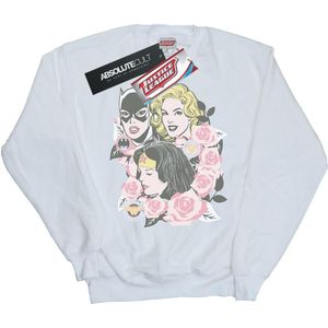 Li-cense Dc comics dames super powers bloemen frame sweatshirt