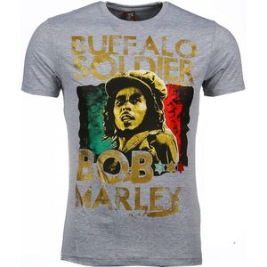 Local Fanatic T-shirt bob marley buffalo soldier print