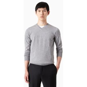 Emporio Armani - V-Neck Sweatshirt - Grijs - Sweater