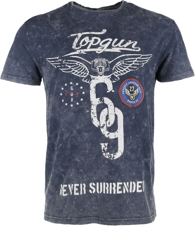 Top Gun - TG20191063 - T-shirt - Zwart