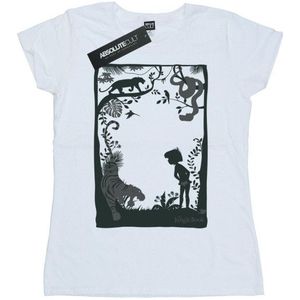 Li-cense Disney dames the jungle book silhouette poster katoenen t-shirt