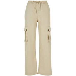 Urban Classics Dames viscose rechte pijp cargo broek