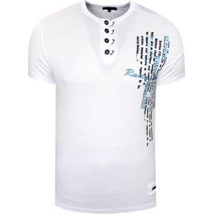 Rusty Neal - T-shirt - Katoen - Zwart - Normale Pasvorm