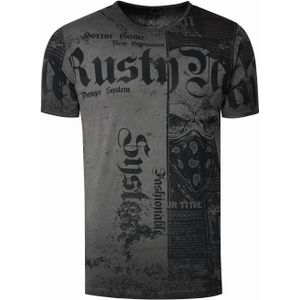 American-Skull - T-shirt - Print - Kleur - Materiaal