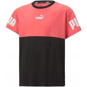 Puma - Power Colour Block - T-shirt - Katoen - Voor Kinderen