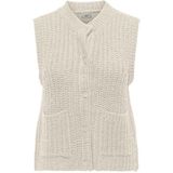 Jacqueline de Yong Jdymabel s/l o-neck button vest knt
