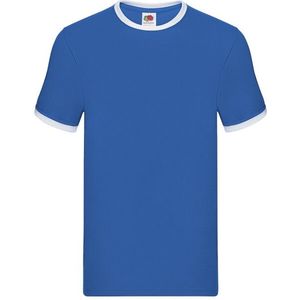 Fruit of the Loom - Heren Ringer 160 T-shirt - 100% Katoen - Korte Mouwen