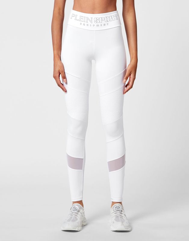 Sport Leggings Statement Zwart Kleurblok Met Hoge Taille Voor Dames