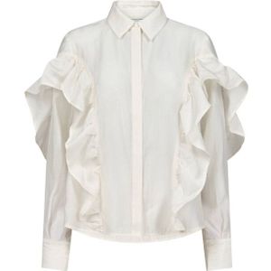 Cph Muse - Blouse 'MOLLY' - Crème - Klassieke Blouse - Lange Mouw