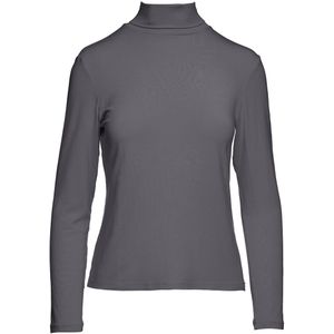 Gebreide Trui - Donker Grijs - Met Polokraag en Lange Mouwen