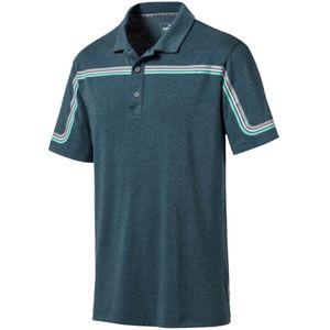 Puma - Looping Poloshirt - Blauw - Korte Mouw - Heren
