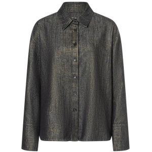 MAC - Blouse lange mouw - Blauw - 0236012190