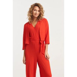 Smashed Lemon - Stretchy Crinkle Bolero - Roze