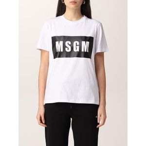 Msgm, Dames, Tops, Wit, Maat: S Katoen,
