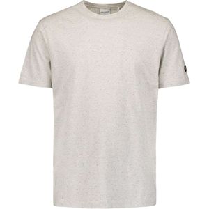 No Excess T-shirt korte mouw ronde hals met streep cream