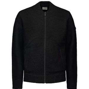 No Excess 25210907 cardigan bomber with wool