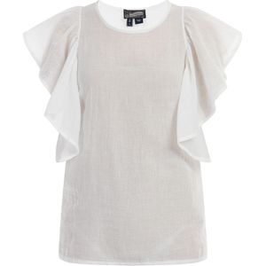 Dreimaster Blouse shirt vrouwen wolwit