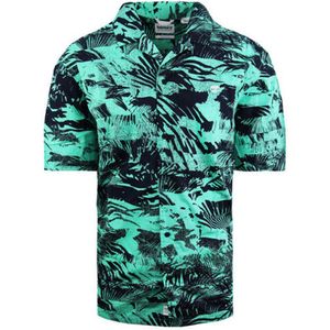 Timberland - A21A6 AF0 - Overhemd - Groen - Korte Mouw - Bloemen