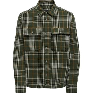 Only & Sons Onsscott ls check flannel overshirt