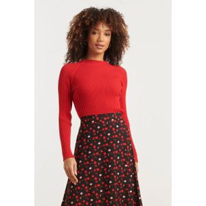 Smashed Lemon Damesgestreept gebreide top |