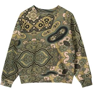 Summum 3s4732-30387 120 sweater big paisley on cotton sweat multicolour