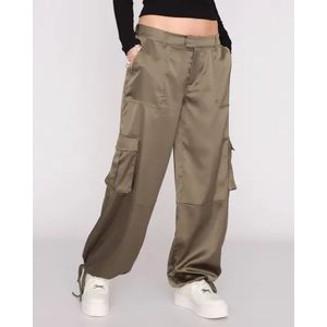 Juicy Couture Fanta satin cargo pants with diamant logo