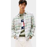 Tommy Jeans - TJM REG FLANNEL CHECK SHIRT - Overshirt - Groen