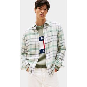 Tommy Jeans - TJM REG FLANNEL CHECK SHIRT - Overshirt - Groen