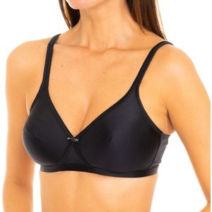 Playtex - Cœur Croisé Satiné - BH zonder Beugels - Zwart - Polyamide