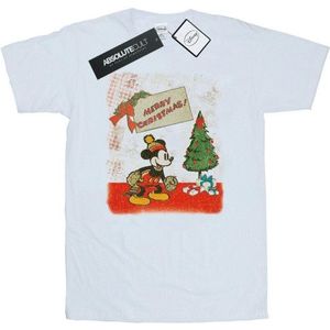 Li-cense Disney heren mickey mouse vintage kerstmis t-shirt