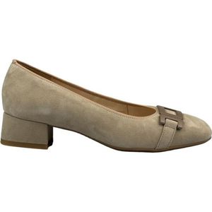 Ara - Graz - Dames Pump - Sand - Suède - Gouden Details
