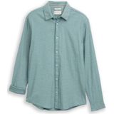 Tom Tailor - Overhemd - Groen - Check Shirt Dessin - Lange Mouwen