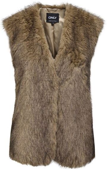 Only - Onldawn Life - Gilet - Bruin - 100% Gerecycled Polyester