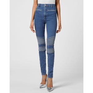 Philipp Plein - Skinny Jeans Iconic - Blauw - Dames - Denim
