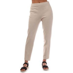 BOSS - Tilunara - Cropped Broek - Beige - Regular-Fit