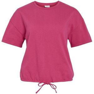Vila Vifranne ss sweat top fuchsia