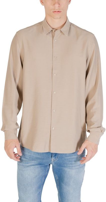 Antony Morato, Heren, Overhemden, Beige, Maat: 2XL Viscose,
