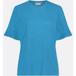 Fabienne Chapot Clt-298-tsh-ss24 glitter t-shirt azure blue